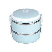 Multi Layer Stainless Steel Hot Lunch Box (2 Layer) - Justgrabit Inc.