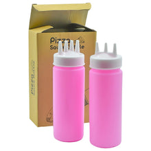 Plastic Bottles with 3 Nozzel for Sauce, Mayonnaise, Chocolate Syrup (Pack of 2Pc) - Justgrabit Inc.