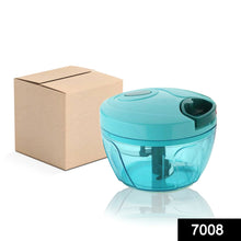 Manual Stainless Steel Blades Compact Hand Held Vegetable Chopper / Slicer (Brown Package Box) - Justgrabit Inc.