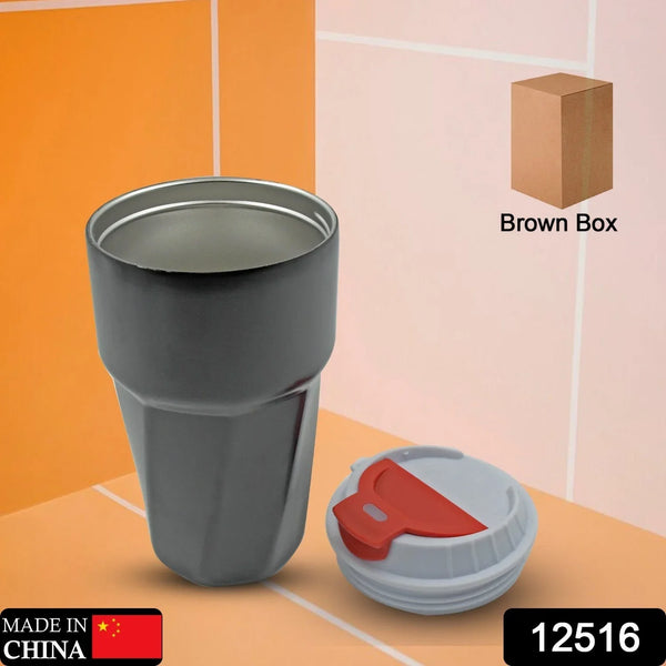 Stainless Steel Vacuum Insulated Travel Mug with Lid (1 Pc) - Coffee, Tea, Tumbler - Justgrabit Inc.