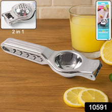 Supermom 2 - in - 1 Heavy Duty Stainless Steel Lemon Squeezer with Built - in Bottle Opener - Justgrabit Inc.