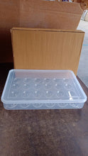 Plastic Egg 24 Grid Storage Container Holder for Refrigerator Egg Tray Holds 24 Eggs (1 Pc) - Justgrabit Inc.