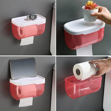 2 - in - 1 Bathroom Tissue Dispenser & Phone Holder (Self - Adhesive, Waterproof) - Justgrabit Inc.