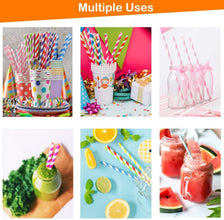 Home Paper Straws Durable & Eco - Friendly Colorful - Drinking Straws & Party Decoration Supplies, Adorable Solid Color Food Grade Paper Straws for Birthday, Wedding, Baby Shower Celebration (25 Pcs Set) - Justgrabit Inc.