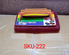 Handle Scrubber Brush widely used by all types of peoples for washing utensils and stuffs in all kinds of bathroom and kitchen places etc. - Justgrabit Inc.