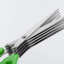 Stainless Steel 5 - Blade Herb Scissors - justgrabit.in | Just Grab It