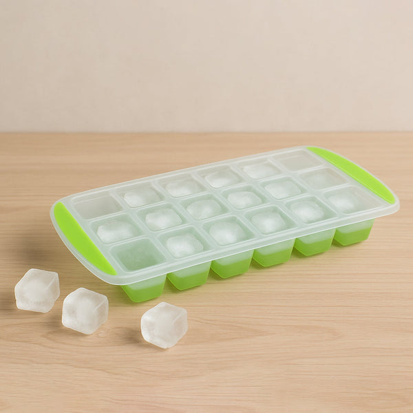 18 - Cavity - Up Ice Cube Tray - Flexible Silicone, Easy Release 100% BPA - Free - justgrabit.in | Just Grab It