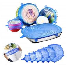 Silicone Stretch Lids Reuseable Microwave Safe Flexible Covers (Set of 6) (Loose Pack) - Justgrabit Inc.