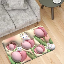 Stone Bath Mat Non Slip Anti Mould 3D Absorbent Bath Mats for Bathroom Stone Bath Mat Quick Dry Shower Mat (60X39CM) - justgrabit.in | Just Grab It