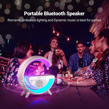 3 - in - 1 Multi - Function LED Night Lamp with Bluetooth Speaker, Wireless Charging, for Bedroom for Music, Party and Mood Lighting - Perfect Gift for All Occasions blootuth speaker (Media Player) - Justgrabit Inc.