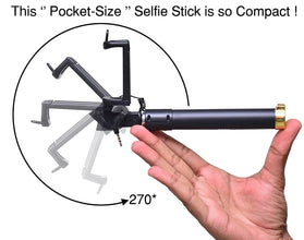 Selfie Sticks Box with Aux Wire for All Smart Phones - Justgrabit Inc.