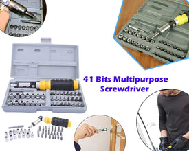 Socket and Screwdriver Tool Kit Accessories (41 pcs) - justgrabit.in | Just Grab It
