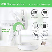 Telescopic Foldable Electric Desktop Fan – Adjustable & Portable - justgrabit.in | Just Grab It
