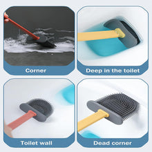 Silicone Toilet Brush with Holder (Without Box) - justgrabit.in | Just Grab It