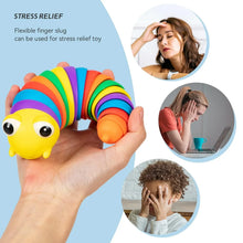 3D Rainbow Color Plastic Slug Fidget Toys, Stress Relieving Toy, Sensory Slug Toy for Boys and Girls, Finger slug Toy, for Autistic, Caterpillar Fidget Toys Stress Relief Gifts for Toddlers Kids Adults (1 Pc) - Justgrabit Inc.