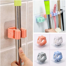 Broom Holder Wall Mounted, Mop and Broom Holder Broom Organizer Grip Clips, No Drilling, Wall Mounted Storage Rack Storage & Organization for Kitchen, Bathroom, Garden - justgrabit.in | Just Grab It