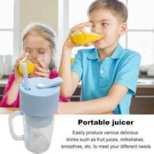 2 In1 Portable Crusher Juicer With Handle & Straw for Smoothie Sipper USB Rechargeable (340 ml) 6 Stainless Steel Blades Compact Juicer Mixer, Juicer Portable Fresh Juice Blender Portable Electric Juicer ( 340 ML ) - Justgrabit Inc.
