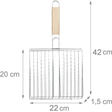 Kitchen Square Roaster Grill Barbecue Grill with Wooden Handle - Justgrabit Inc.
