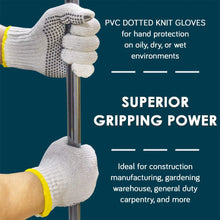 Unisex Knitted / Sewing Cotton Plain Hand Gloves Raw White - Justgrabit Inc.