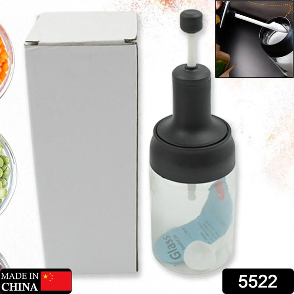 All - in - One Seasoning Jar: Heat - Resistant Glass with Spoon (1 Pc) - Justgrabit Inc.