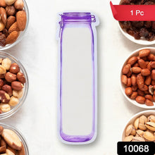 Food Storage Bag Bottles Shape Ziplock Bags Reusable (1 Pc / 500 ML) - justgrabit.in | Just Grab It
