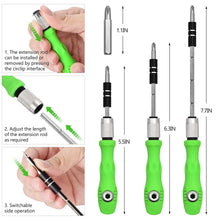 32 in 1 Mini Screwdriver Bits Set with Magnetic Flexible Extension Rod - Justgrabit Inc.