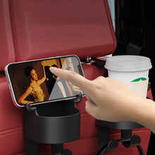 3 - in - 1 Car Headrest Backseat Organizer with Phone Holder & Hooks for Travel - justgrabit.in | Just Grab It