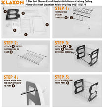 DISH DRAINER TWO LAYER DISH DRYING RACK WITH DRAIN BOARD - justgrabit.in | Just Grab It