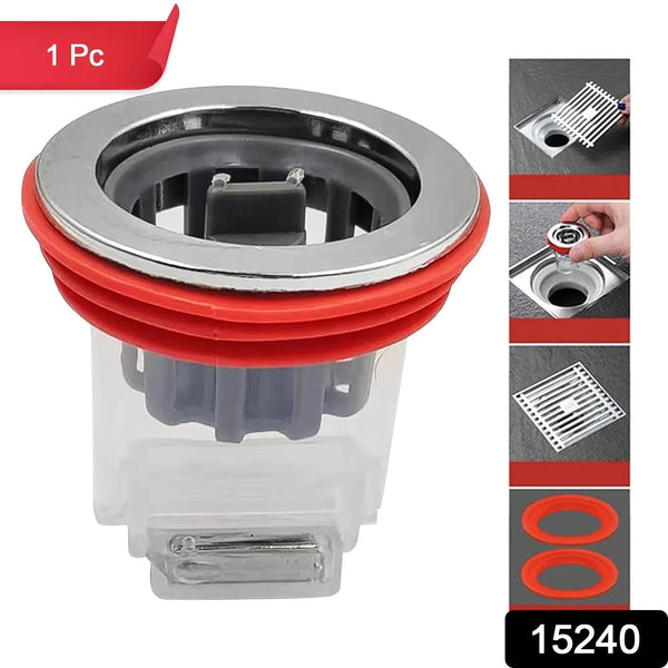 Plastic Odour Proof Floor Drain Sink Drain for Toilet Bathroom Kitchen (1 Pc) - Justgrabit Inc.