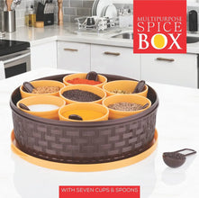 Round Plastic Masala Spice Box - Justgrabit Inc.