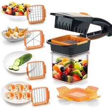 Premium Vegetable Dicer Multi Chopper Set 5 in 1 Cutting Blades - Justgrabit Inc.