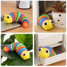 3D Rainbow Color Plastic Slug Fidget Toys, Stress Relieving Toy, Sensory Slug Toy for Boys and Girls, Finger slug Toy, for Autistic, Caterpillar Fidget Toys Stress Relief Gifts for Toddlers Kids Adults (1 Pc) - Justgrabit Inc.