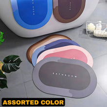 Anti slip Oval Mat, Super Absorbent Floor Mat, Bath Mat, Soft Carpet , bathmat - justgrabit.in | Just Grab It