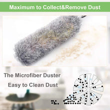 Microfiber Dusters for Cleaning, Telescoping Feather Duster with 100 inches Extendable Handle Pole, Dusting Cleaning Tools for Cleaning High Ceiling, Ceiling Fan, Blinds, Cobwebs, Furniture, Cars - justgrabit.in | Just Grab It