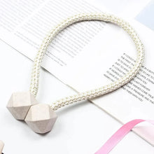 Non - Magnetic Curtain Tiebacks: Decorative Pearl Design (2 Pc, (Without Magnet Buckle) - Justgrabit Inc.