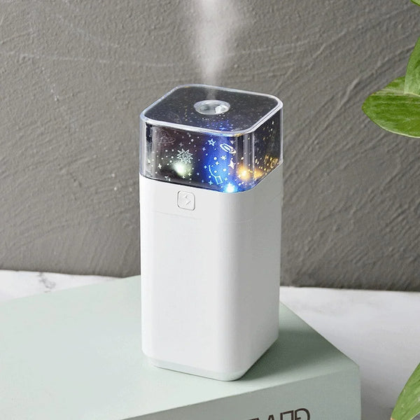 Star Night Light Projector Humidifier (300ml): Ultrasonic, LED Night Light, Kids Room - Justgrabit Inc.