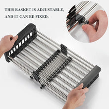 Stainless Steel Expandable Kitchen Sink Dish Drainer - Justgrabit Inc.