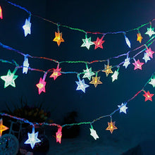28 LED / Star 3.9 Meter Star Shape Led Light Battery Operated with Flashing Modes for Home Decoration, Kids Room, Waterproof Diwali & Wedding LED Christmas Light Indoor and Outdoor Light ,Festival Decoration (Multicolor Battery Not Included 3.9Mtr) - Justgrabit Inc.