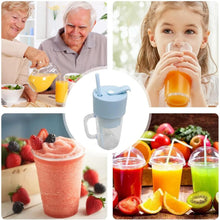 2 In1 Portable Crusher Juicer With Handle & Straw for Smoothie Sipper USB Rechargeable (340 ml) 6 Stainless Steel Blades Compact Juicer Mixer, Juicer Portable Fresh Juice Blender Portable Electric Juicer ( 340 ML ) - Justgrabit Inc.