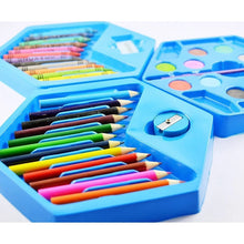 46 Pcs Plastic Art Colour Set with Color , Crayons, Oil Pastel and Sketch Pens - Justgrabit Inc.