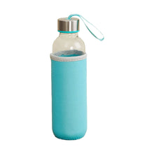Glass Water Bottle (500 ml) With Cover - Justgrabit Inc.