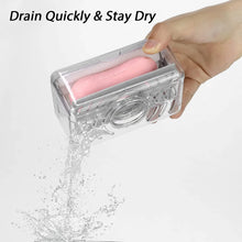 2 - in - 1 Portable Soap Dish & Dispenser: Roller, Drain Holes, Foaming - Justgrabit Inc.