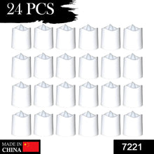 Festival Decorative - LED Tealight Candles, Diwali (White, 24 Pcs) - Justgrabit Inc.