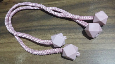 Non - Magnetic Curtain Tiebacks: Decorative Pearl Design (2 Pc, (Without Magnet Buckle) - Justgrabit Inc.