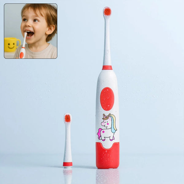 Electric Toothbrush for Kids and Adults Travel Portable Toothbrush With Extra 1 Brush Heads With 2 Battery - justgrabit.in | Just Grab It