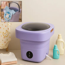 Mini Washing Machine Foldable Mini Washer with Drain Basket Portable Washing Machine Foldable for Laundry Travel Camping RV Baby Clothes - Justgrabit Inc.