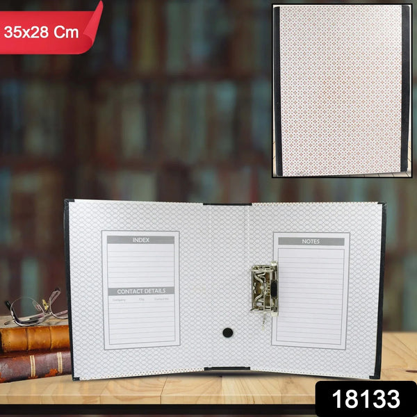 Button Clip Box File Paper Holder Organizer, School Office Home For Documents (35×28 Cm / 1 Pc / MOQ : - 4 pc - justgrabit.in | Just Grab It