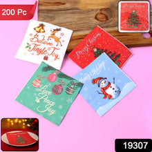 200 Pc Premium Festive Design Paper Napkins 10x10 Inch (26x26 cm) - justgrabit.in | Just Grab It