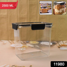 Food Storage Container Airtight Plastic Container with Easy Snap Lids (2500ml / 1 Pc) - Justgrabit Inc.