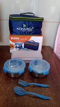 Sumo Lunch Box with Bag – Plastic Lunch Box & Spoon/Fork Set (2 Pc) - justgrabit.in | Just Grab It